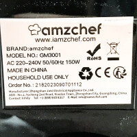 AMZCHEF Entsafter Gemüse und Obst mit 2 Geschwindigkeitsmodi - Entsafter Slow Juicer mit Tragbare Flasche und 2 Tassen - BPA freie Cold Press Juicer mit Intelligente LED und Umkehrfunktion - Perlweiß