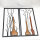 MF 2-piece 3D wall picture set vase (1 vase missing) each 80 cm black-brown autumn decoration hand-painted metal picture wall relief for kitchen, beige 80 x 40 cm 2024 Premium Edition