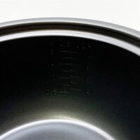 BESTRON rice cooker ARC180BW, 700 W, with bamboo handles, including measuring cup & rice spoon, 1.8 L capacity