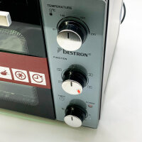 BESTRON AOV31 Minibackofen 2-in-1 Gerät, mit Drehspieß, 1500 W, Edelstahl, Schwarz