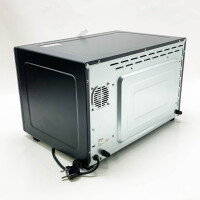 BESTRON AOV31 Minibackofen 2-in-1 Gerät, mit Drehspieß, 1500 W, Edelstahl, Schwarz