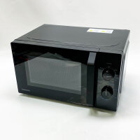 Toshiba MW2-MG20PF(BK)/GE Mikrowellenherd 800 W mit knuspriger Grill- & Kombigarfunktion, 5 Leistungsstufen, 1000 W Grillleistung, Schwarz