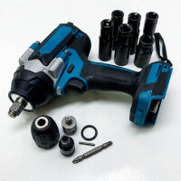 1000Nm cordless impact wrench compatible with Makita 18V...