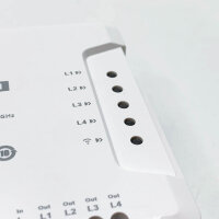 SONOFF 4CHR3 4-Gang Wi-Fi Smart Switch, 3 Arbeitsmodi Mit Selbsthemmung, Verriegelung Und Inching-Modus, Ferngesteuertes Garagentor Und Rollläden, Funktioniert Mit Alexa, Google Home, IFTTT’ (4CHR3)