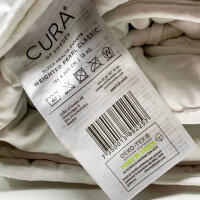 CURA Pearl Classic 135 x 200 13kg Premium Cotton Weighted Blanket - Weighted Blanket - Relieves Symptoms of Insomnia, Stress and Anxiety, White/White