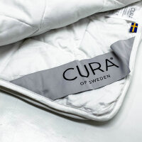 CURA Pearl Classic 135 x 200 13kg Premium Cotton Weighted Blanket - Weighted Blanket - Relieves Symptoms of Insomnia, Stress and Anxiety, White/White