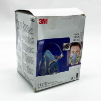 3M 7501 - Silicone protective mask with structured seal, size S, 1 pc