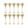 NUPTIO flower stand metal gold vase: 10 pieces 54.6 cm high flower vase wedding stand trumpet vases metal for golden wedding centerpieces table decoration party centerpieces