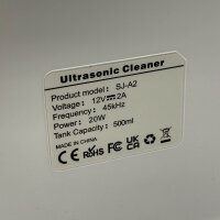 SWAREY 500ML Ultraschallreiniger 45000Hz Ultraschallreinigungsgerät mit Korb und 5 Zeiteinstellungen Professioneller Ultraschallgerät für Brillen Schmuck Ringen Zahnprothesen Uhren Münzen Werkzeugen