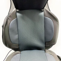 Comfier Shiatsu Rücken und Nacken Massagesitzauflage mit Wärme (CF-2307A) - 2D / 3D-Knet Massageauflage mit voller Rückenlehne und einstellbarer Luftkompresse, Ganzkörper Massagematte für Damen, Herren