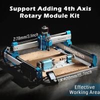 Genmitsu CNC-Fräsmaschine 4040-PRO für Holz Acryl MDF Nylon Fräsarbeiten, Graviermaschine mit GRBL Steuerung, 3 Achsen CNC-Maschine, Arbeitsbereich 400 x 400 x 78mm