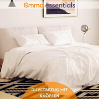 Emma Essentials Bettbezug – Set aus Bettbezug 240 x...