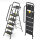 KINGRACK 5 Step Ladder with Tool Platform, Folding Step Stool with Handrails, Sturdy Steel Ladder with Wide Pedal, 800 LBS Portable Safety Ladder for Adults Painting House, ‎WK2223-5D