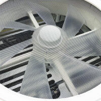 2012 Max Air Ventilation for Motorhome Roof Fan Roof Fan Reversible Exhaust Fan, Extremely Quiet Continuous Ventilation RV 12V Remote, with 14" Semi-Transparent UV-Resistant Cover