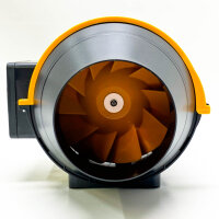 FanGoFast Rauchabzug Rohrventilator 100 mm Inline-Kanalventilator Abluftventilator Rohrlüfter 230 V Leise mit IEC-Steckdose EU-Stecker + 1,5 m EU Netzkabel für Badezimmer, Büro, Wachstumsräume