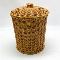 ABOOFAN Basket Trash Can Braided Trash Can Rattan Waste...