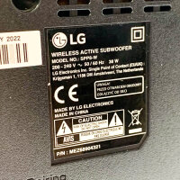 LG wireless active subwoofer (without original packaging), SPP8-W, 200 - 240 V, 50 / 60 Hz, 38 W