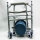 Commode chair for seniors with shower seat, wheelchair and removable food tray - shower chair for seniors - toilet seat raiser for adults - commode chairs - commode chair with wheels up to 170 kg