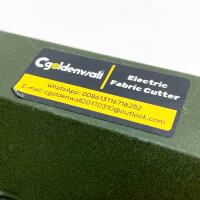 CGOLDENWALL YJ-50 Electric Industrial Fabric Cutter丨Blade size: 50mm丨Maximum cutting thickness: 20mm丨Ideal for textile leather paper with replacement blade