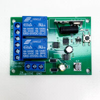 DieseRC DC 12V 24V 30V Sicherer Fernbedienungsschalter Drahtloser rf 10A Relaisempfänger mit 2 Sendern, für Motor, Licht, Tortür, DIY Controller