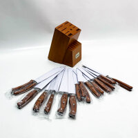 D.Perlla knife block | Knife set | 16 pieces, stainless...