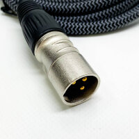 GeoHN.G XLR auf XLR Kabel 2M-6 Pack, 3-Pin Mikrofonkabel XLR Stecker auf Buchse Verlängerungskabel Kompatibel mit Mixer, Live-Bühne, Lautsprecher, Verstärker, Musikaufnahme und mehr