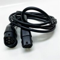 EzGoGo Type 2 charging cable, 7.2 kW / 32A / 1-phase / 5 meters / Mode 3, Type 2 to Type 2 EV charging cable for electric car with carrying bag and microfiber cloth