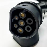 EzGoGo Type 2 charging cable, 7.2 kW / 32A / 1-phase / 5 meters / Mode 3, Type 2 to Type 2 EV charging cable for electric car with carrying bag and microfiber cloth