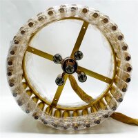 FRIXCHUR 15,7 Kristall-Kronleuchter-Leuchten Modernes Gold-Pendelleuchte 3-Tier-Kristall-Kronleuchter-Leuchte Raindrop Flush Mount Deckenleuchte für Esstisch Küche Insel Wohnzimmer E14x5 Bulb…