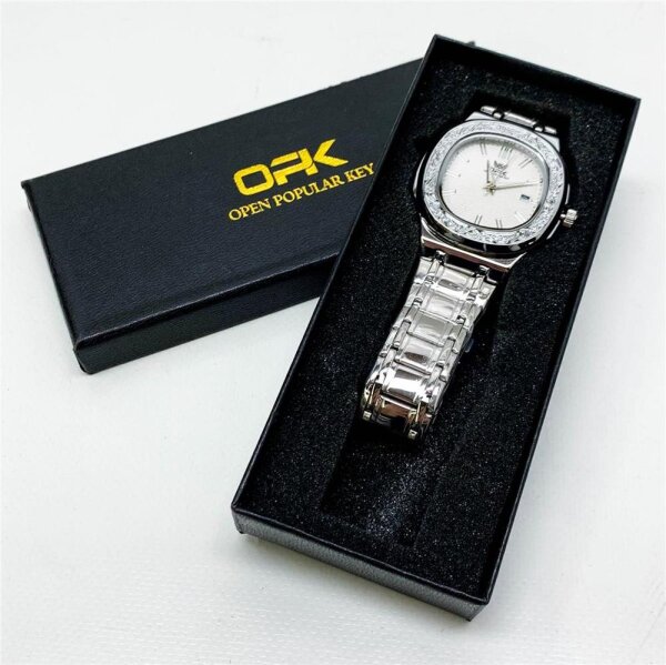 OLEVS Mens Watch Silver Stainless Steel Minimalist Business Waterproof Luminous Date Quartz Analog Wrist Watch in Retro, No. 8145