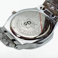 OLEVS Mens Watch Silver Stainless Steel Minimalist Business Waterproof Luminous Date Quartz Analog Wrist Watch in Retro, No. 8145