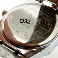 OLEVS Mens Watch Silver Stainless Steel Minimalist Business Waterproof Luminous Date Quartz Analog Wrist Watch in Fashion, No. 8139