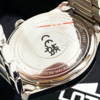 LOTUS Herrenuhr 15959 Minimalistisches silbernes 316l-Edelstahlgehäuse. Silbernes 316l-Edelstahlarmband