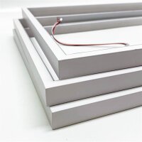 LED-Deckenleuchte, Wohnzimmer, dimmbar, Deckenleuchte, moderne rechteckige, quadratische Designer-Hängelampe mit Fernbedienung, Acryl, Küche, Esszimmer, Büro, Treppe, Wohnzimmer, weiße Kronleuchter