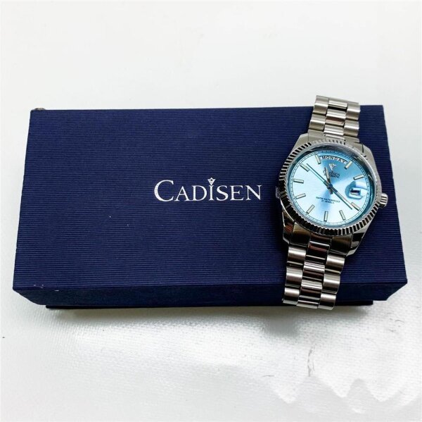 CADISEN C--8215G Automatische Herren-Armbanduhr, mechanisch, Saphirglas und Edelstahl, wasserdicht