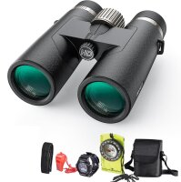 10x42 HD Binoculars - Waterproof IPX7, Nitrogen Filled,...