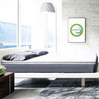 BedStory Gel Topper 180x200cm H3/H4 aus 7,5 cm Höhe Kaltschaumkern, atmungsaktive 3D-Netz Bezug, Bequeme Matratzentopper für Boxspringbett und unbequemem Betten Schlafsofa