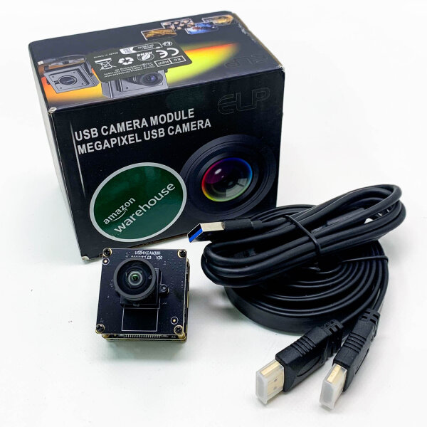 ELP HDMI 60fps USB Kamera 4K High Speed ​​USB3.0 Kamera für Gottesdienst Konferenzmonitor Typ-C HDMI Simultanausgabe PC Kamera für Computer mit Verzerrungsfreiem Objektiv 2-Fach Digitale Zoom Webcam