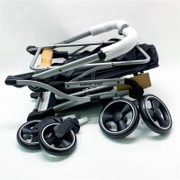 Beberoad folding shopping trolley with 52L capacity and load capacity up to 25kg, portable shopping trolley with sturdy aluminum frame, removable bag, ideal for seniors, camping, traveling and everyday life