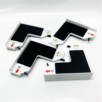 NIUXX universal connecting frame set for washing machine and dryer, intermediate installation frame kit for 46-66cm washing machine dryers, stacking kit with ratchet rope, intermediate installation kit for laundry room