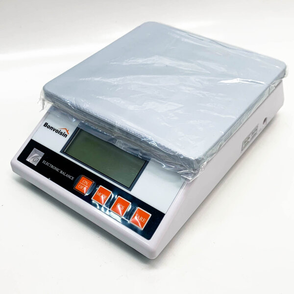 Bonvoisin Tragbare, hochpräzise digitale elektronische Laborwaage, 0,1 g, 5 kg–10 kg, analytische Industriewaage (10 kg, 0,1 g)