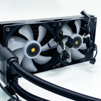 Thermalright Frozen Notte 240 BLACK ARGB water cooling CPU cooler, 240 CPU cooler specifications, double PWM fan, S-FDB V2 bearing, suitable for AMD/AM4 AM5, Intel LGA 1700/1150/1151/1200/2011