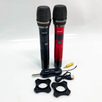 LEKATO Wireless Microphone, UHF Dual Cordless Dynamic...