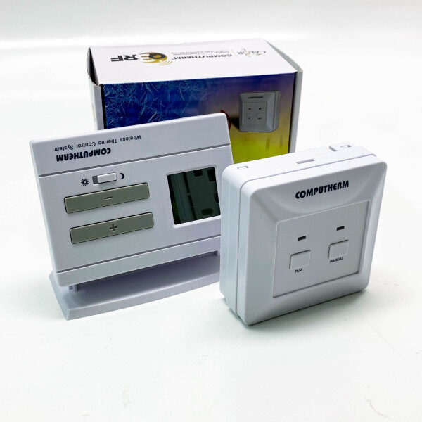 COMPUTHERM Q3RF digitaler Funk-Raumthermostat, Thermostat für Heizung, Klimaanlagen & Fußbodenheizung, kabelloser mobiler Raum-Temperaturregler & Empfänger