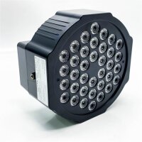 UKing 4PCS LED spotlight battery, RGB 36 LED par rechargeable stage light, party lights 7 modes light effects with remote control and sound activated for DJ disco wedding Christmas stage lighting