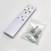 BKZO moderne Smart-LED-Deckenleuchte mit Ventilator, Deckenventilator mit Lampe, Stufenlos Lüftungsgeschwindigkeiten, mühelose Lichtdimmung, 3000-5500 K, Weiß, 60CM