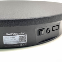 BAOSHISHAN Elektrisch drehbare Basisstütze, 40 cm, 40 kg, 360° drehbare Plattform mit Fernbedienung für Anzeige/Aufzeichnung von Videos, Schwarz