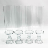 4 x Kerzengläser Glaszylinder, 35,5 cm hoch,...