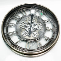 TOKTEKK Wall Clock Large 53cm with Movable Gear, Vintage...