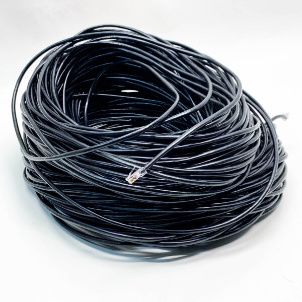 Ethernet Cable 150 Meters Shielded SFTP LAN Cable Cat 7 Reel Very Long High Speed ​​Outdoor Network Cable - 10Gbps 600MHz RJ45 Gigabit Ethernet Cable 150m Anti-Jamming black internet cable